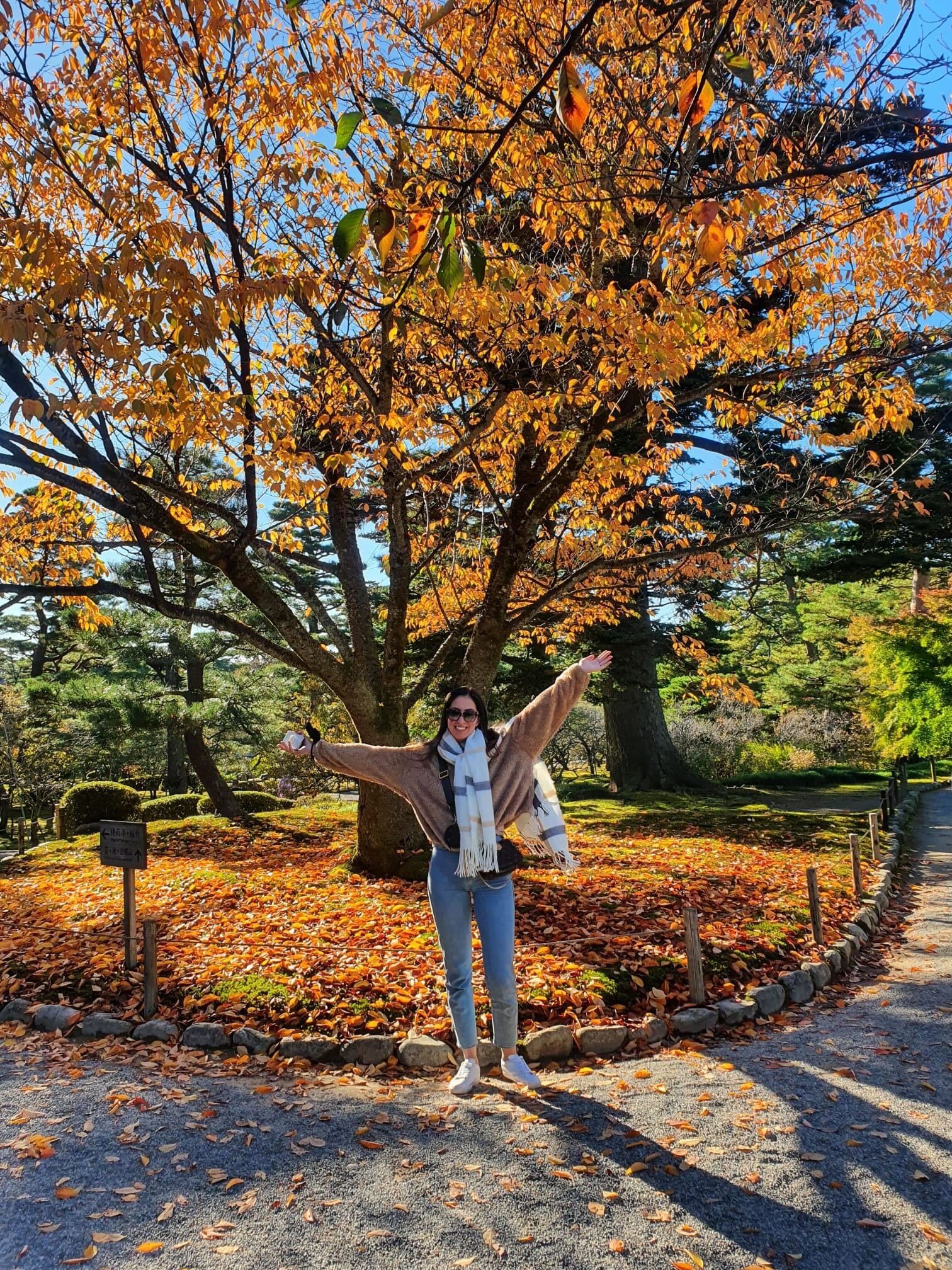 Najah loved Japan's autumn foliage season