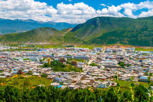 Shangri-la or Xianggelila, formerly the Zhongdian Mountain City in the Yunnan province.