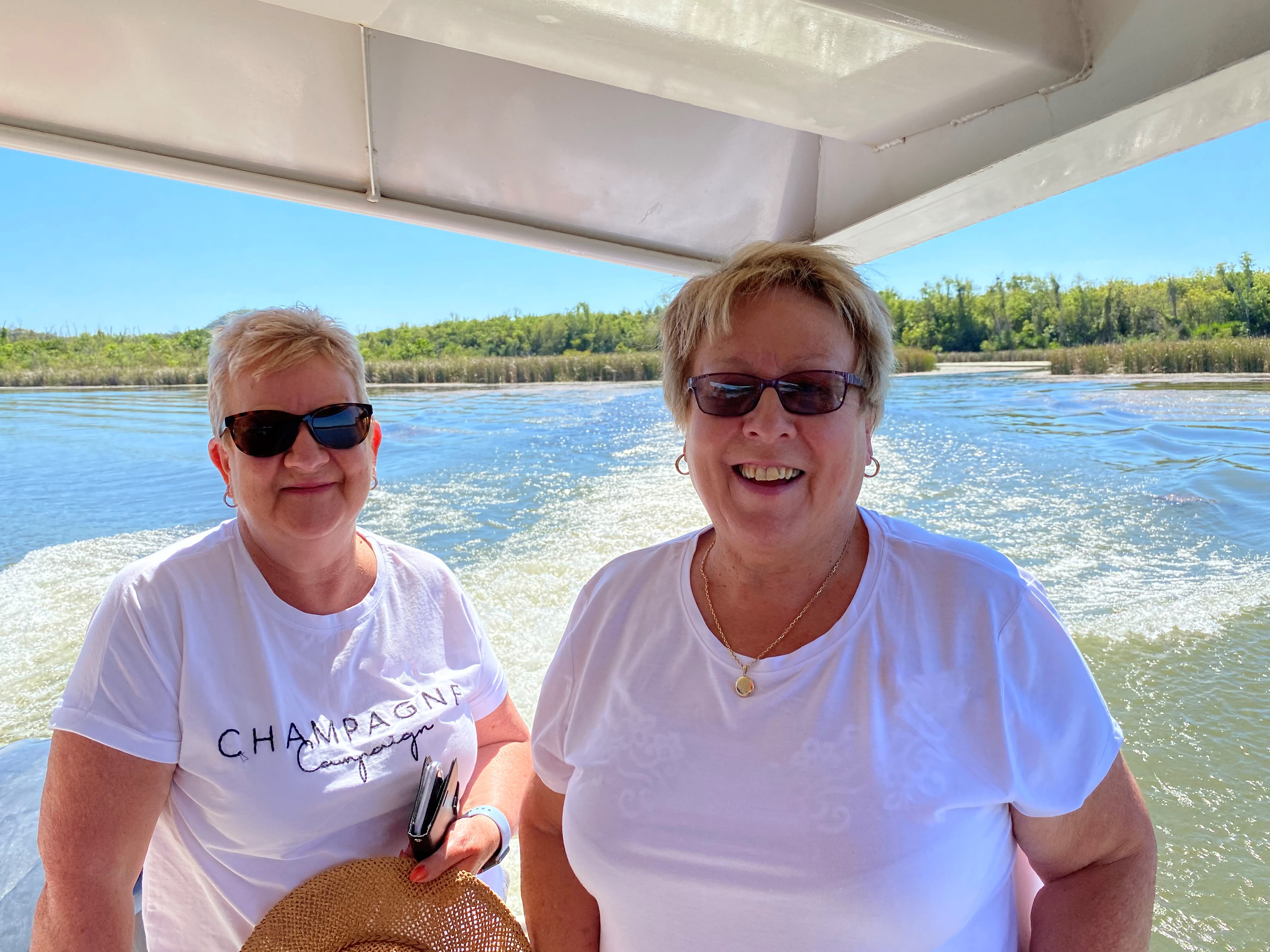 Gayle and Janet cruise Lake Argyle, the jewel of the Kimberley region in Western Australia (photo: supplied)