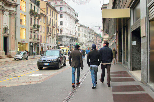 Alessandro Manzoni Street is one of the four famous streets in Milan.