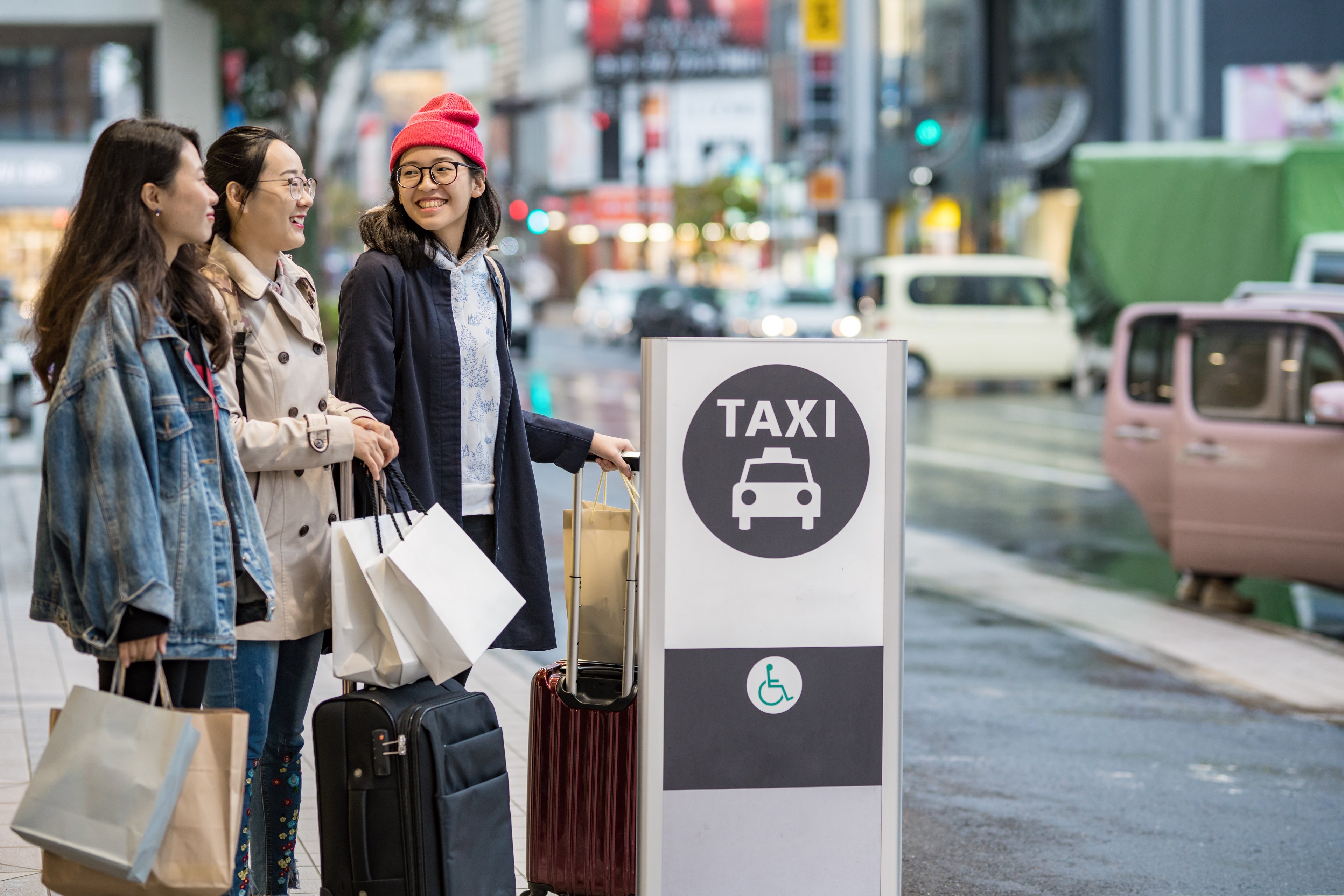 Taxis are convenient but also the most expensive option in Japan