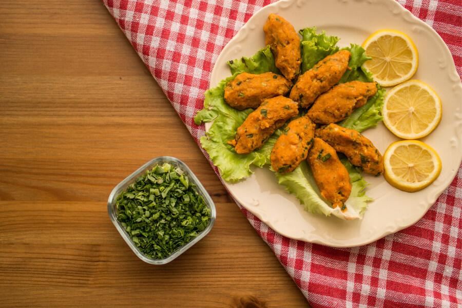 Mercimek Koftes is a much loved Turkish food featuring Bulgur and Lentil.