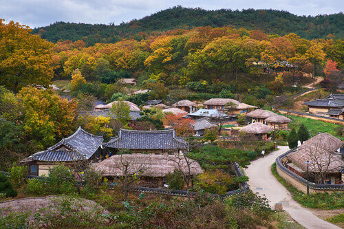 Yangdong Folk Village in Gyeongju, South Korea.