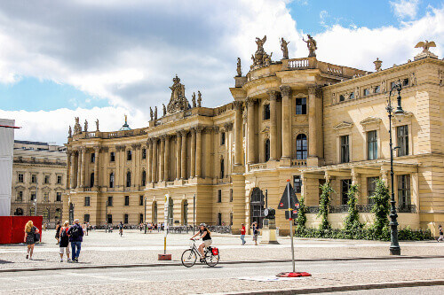 Traditional architecture with a city view in Berlin.