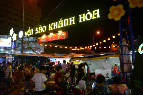 Night market of Nha Trang in Nha Trang, Vietnam.