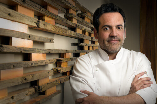 Andres Lopez in the Butterfly Restaurant in Argentina.