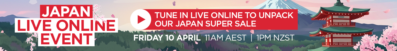JAPAN SUPER SALE: LIVE ONLINE EVENT Banner