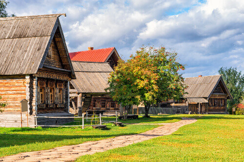 A traditional Russian village in Suzdal.