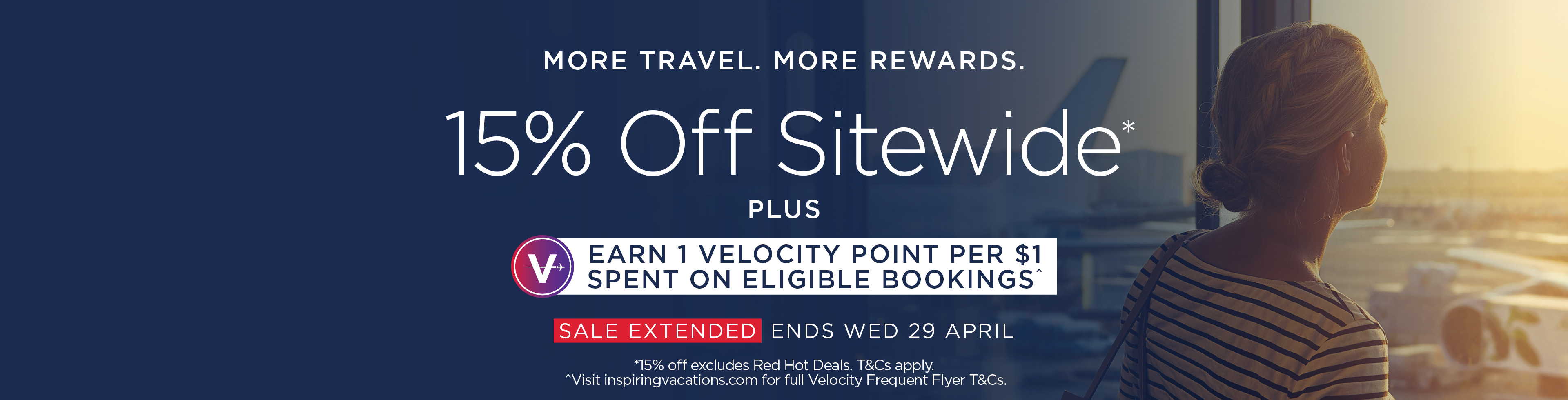 15% Off Sitewide + Velocity Points