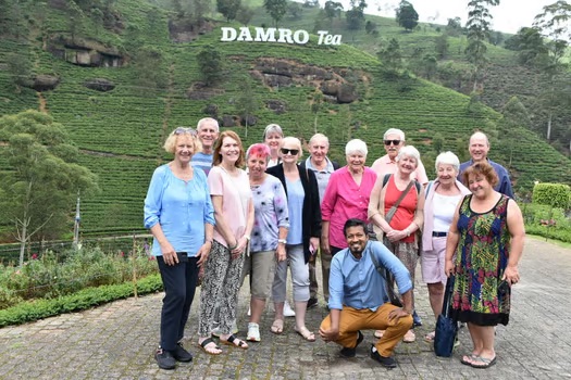 Inspiring Vacations travellers at the DamroTea Factory&nbsp;