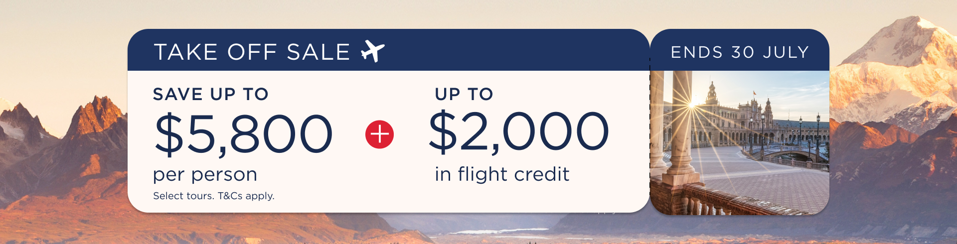 Take Off Sale: Big Savings & Flight Credit