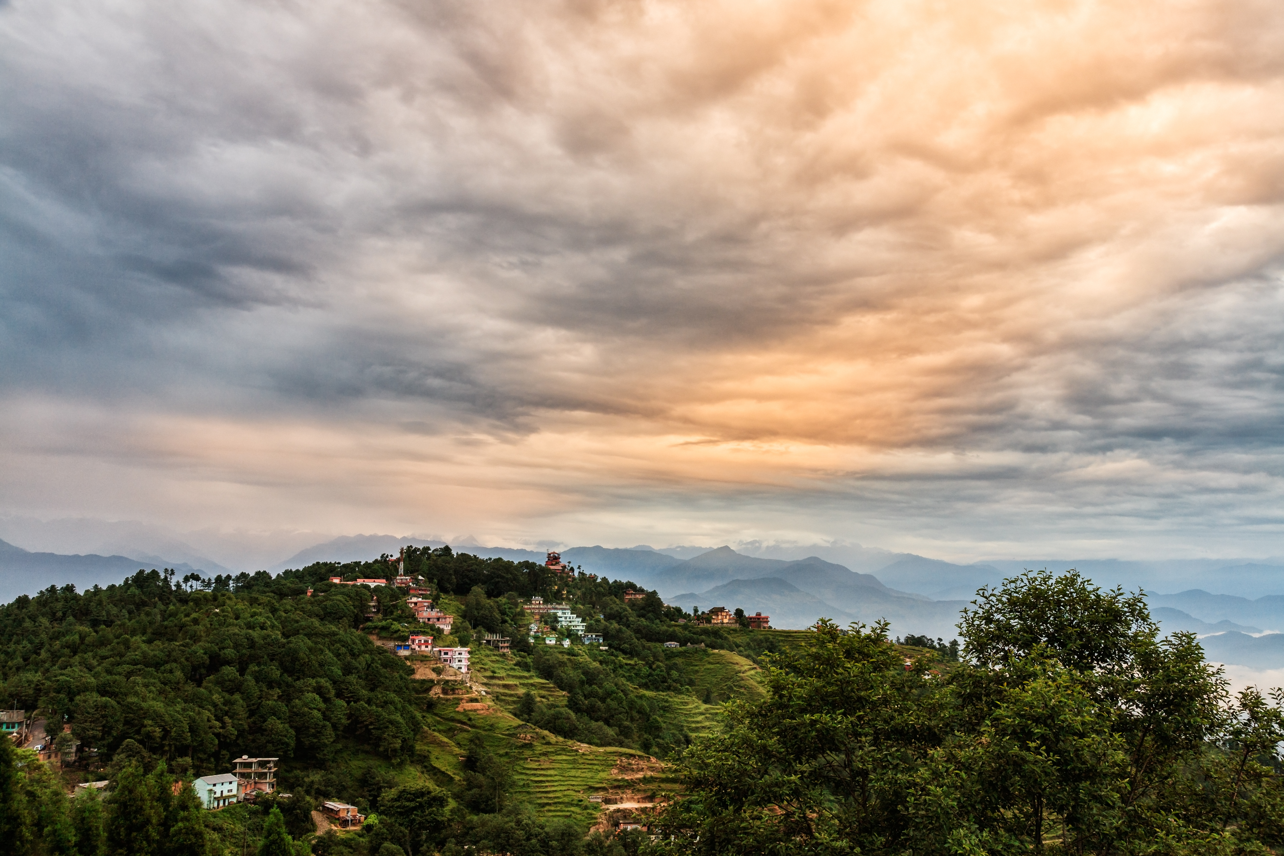 Nagarkot offers stunning views of the Himalayas and Annapurna ranges