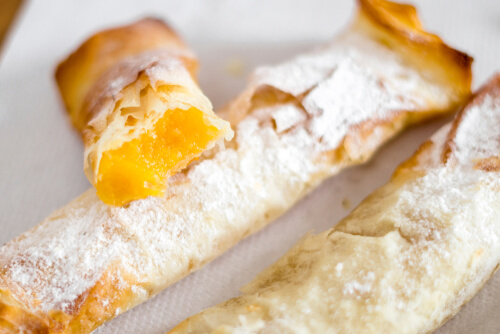 Sintra's Pillow Pastry is a local favourite, filled with egg, nuts and cream.