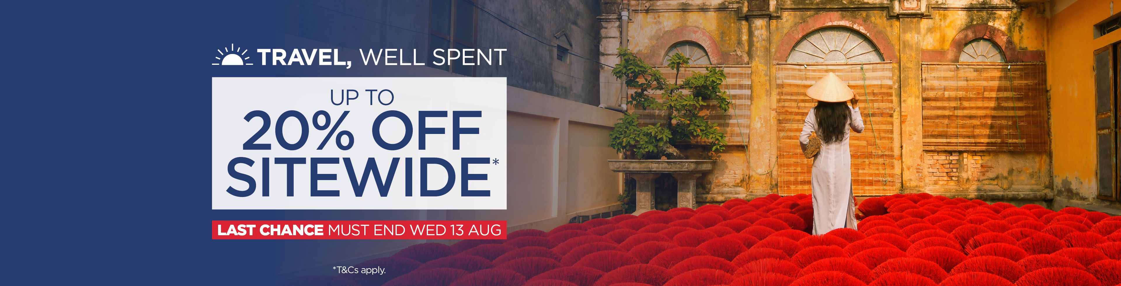 Travel, Well Spent - Up to 20% off