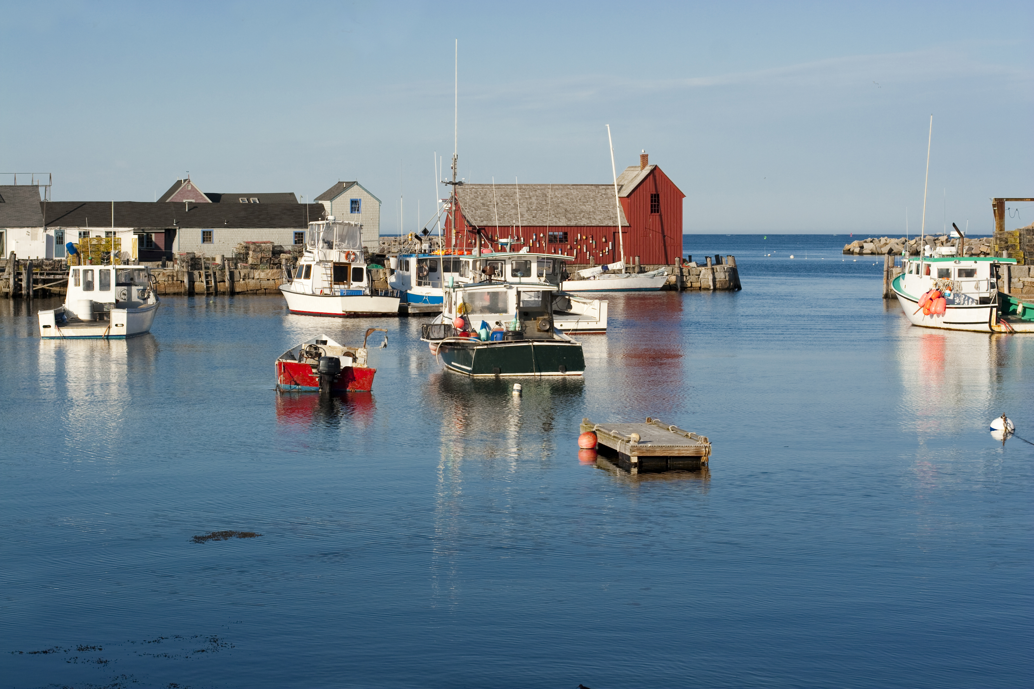 Rockport Harbor, a charming coastal fishing town