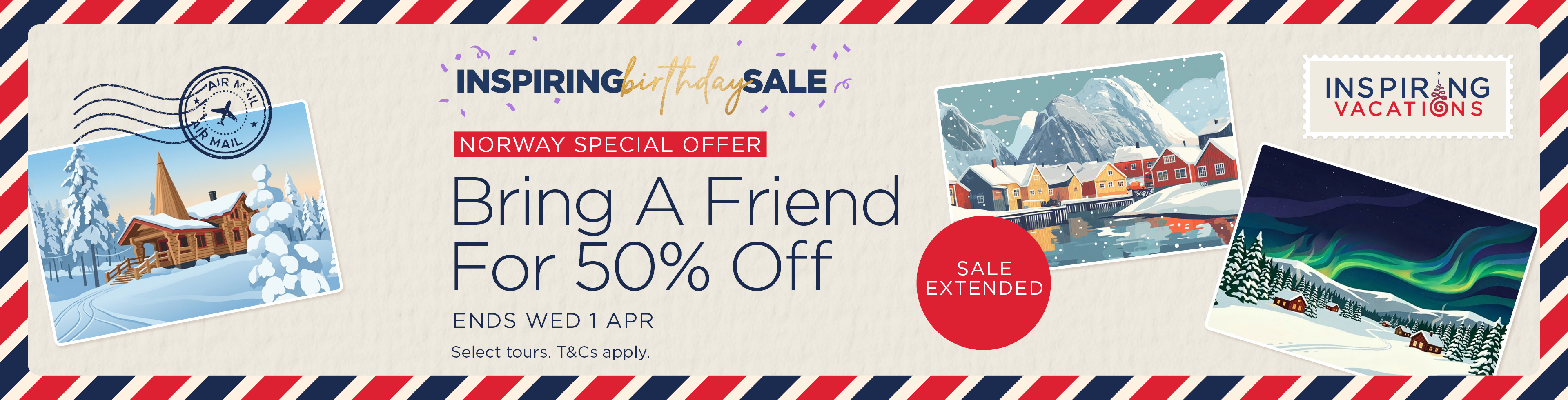 Bring A Friend Half Price to Norway