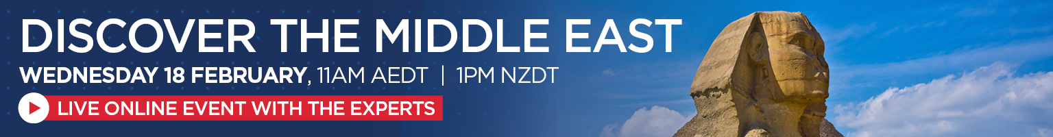 DISCOVER THE MIDDLE EAST Banner