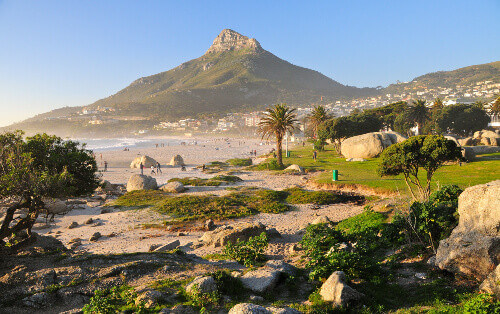 The picturesque landscape of Lion's head, Cape Town.