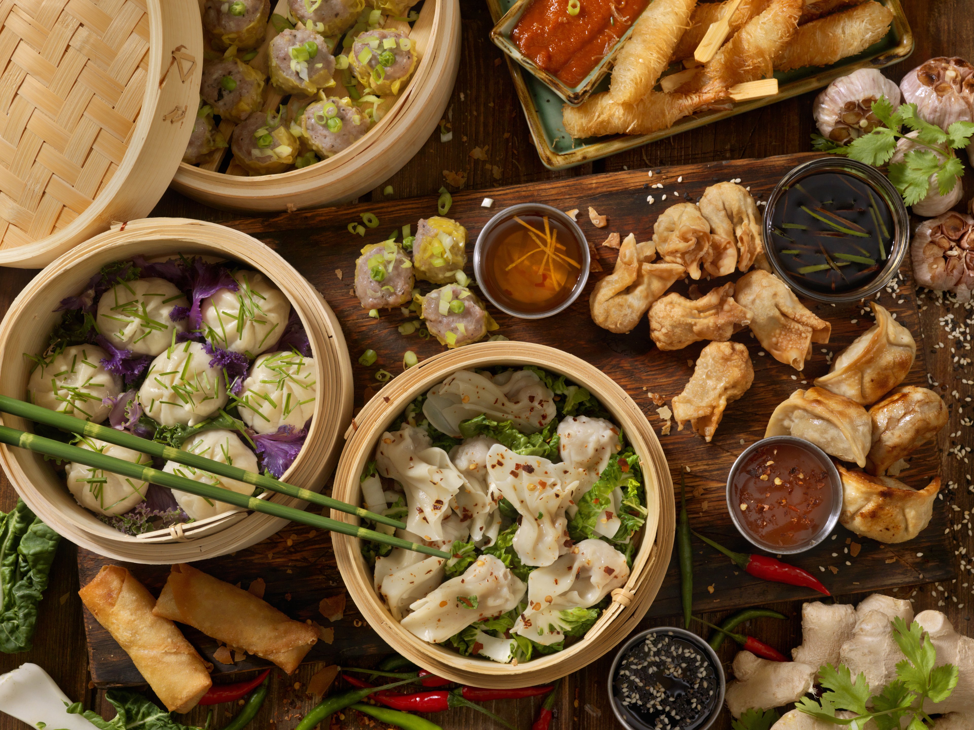 Dim sum is often enjoyed in a leisurely Sunday brunch