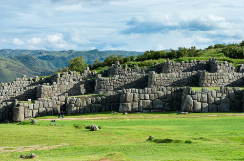 The ruins of Sacsayhuaman in Cuzco