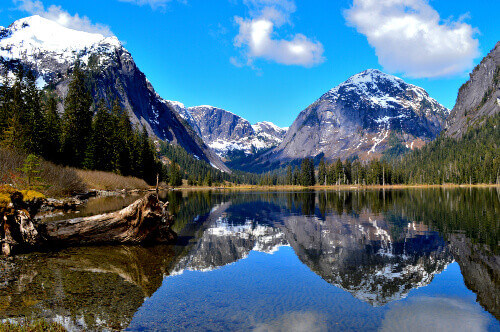 Nooya Lake in the Misty Fjords National Monument.