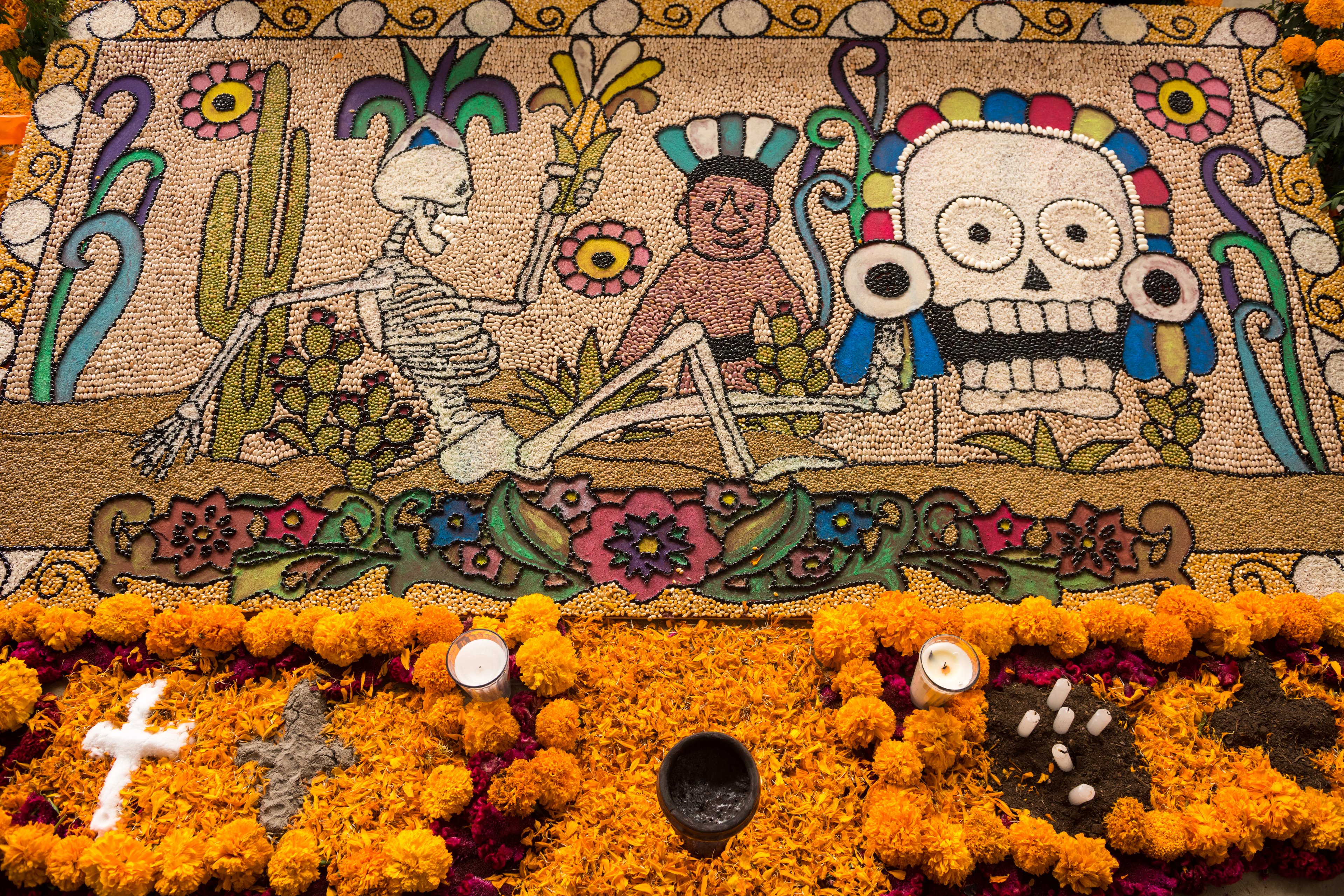 Traditional Day of the dead symbols