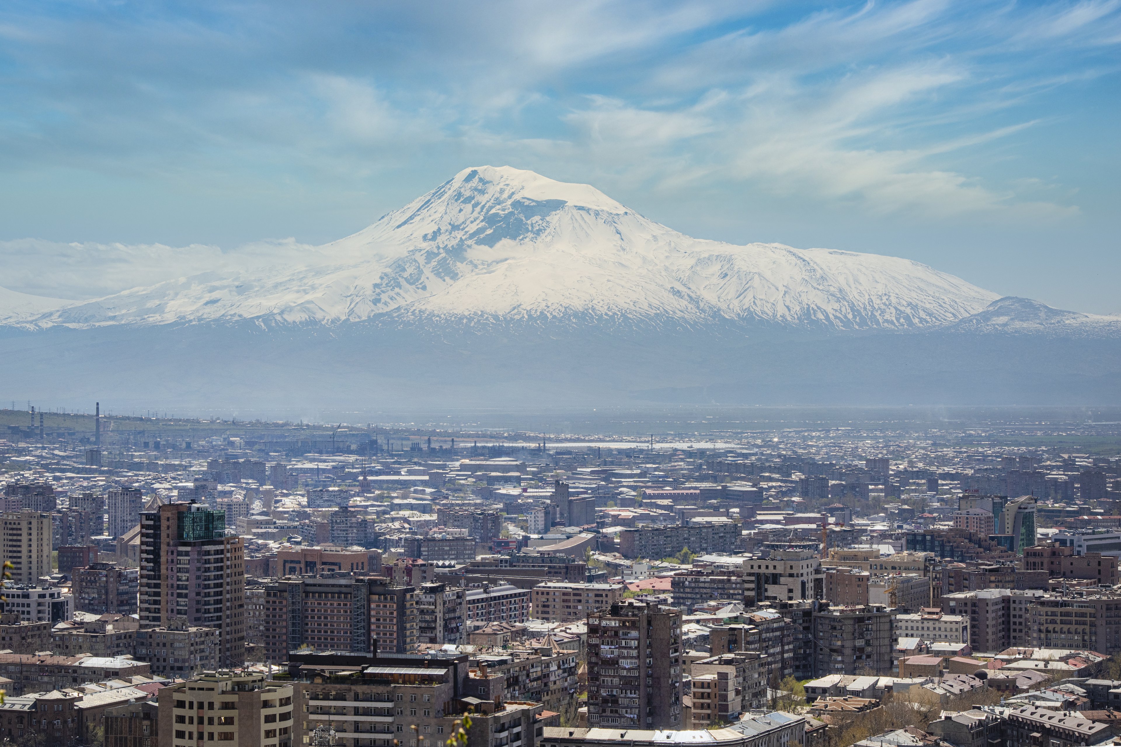 Although Mount Ararat is in Turkish territory, it's visible from every corner of Yerevan