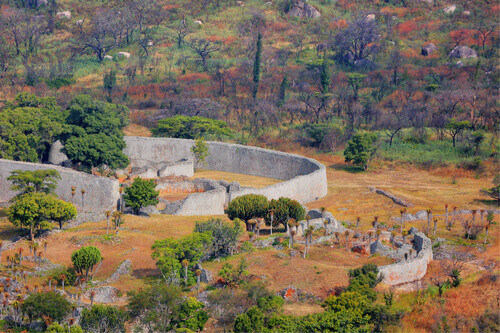 Ruins of the Great Zimbabwe National Monument in Masvingo.