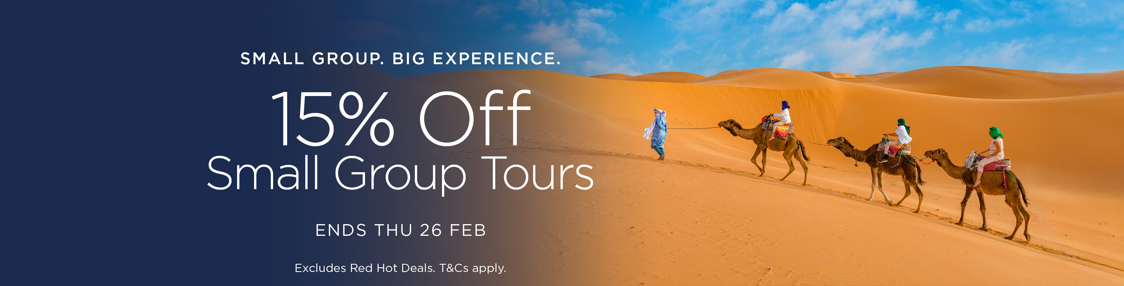 Save 15% on Small Group Tours
