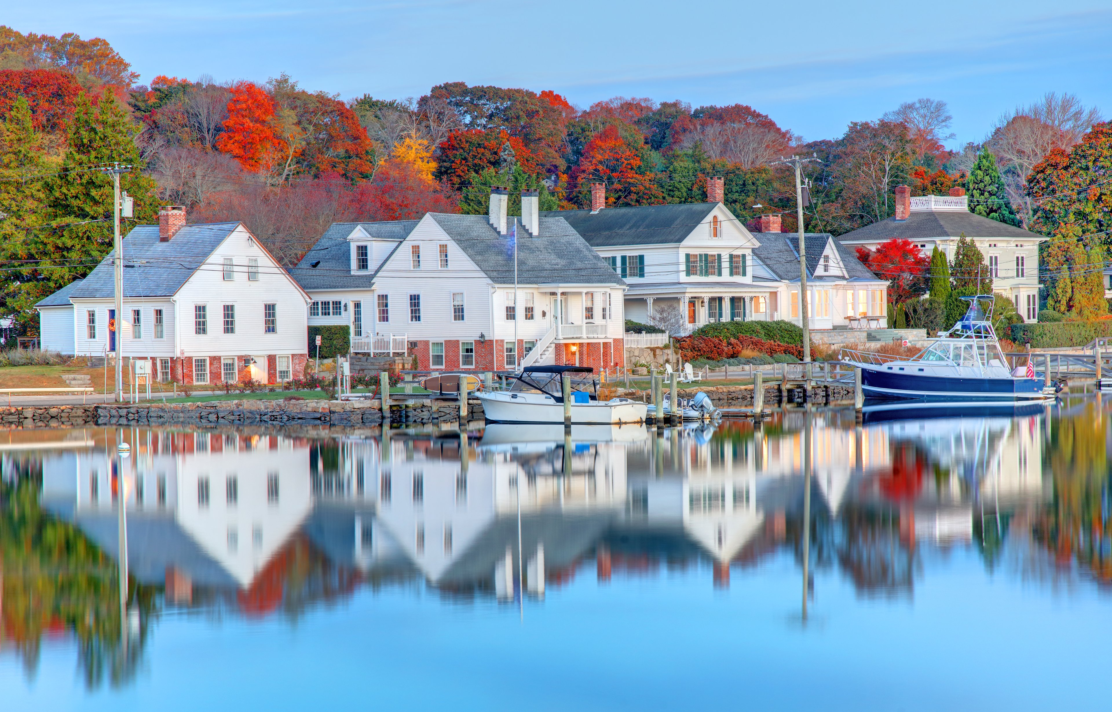 Autumn in Mystic, Connecticut