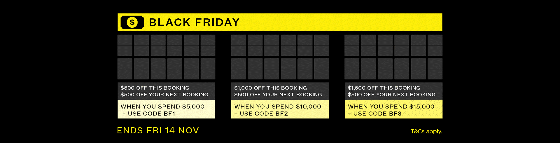 Black Friday: Up to $2,000 Booking Bonus