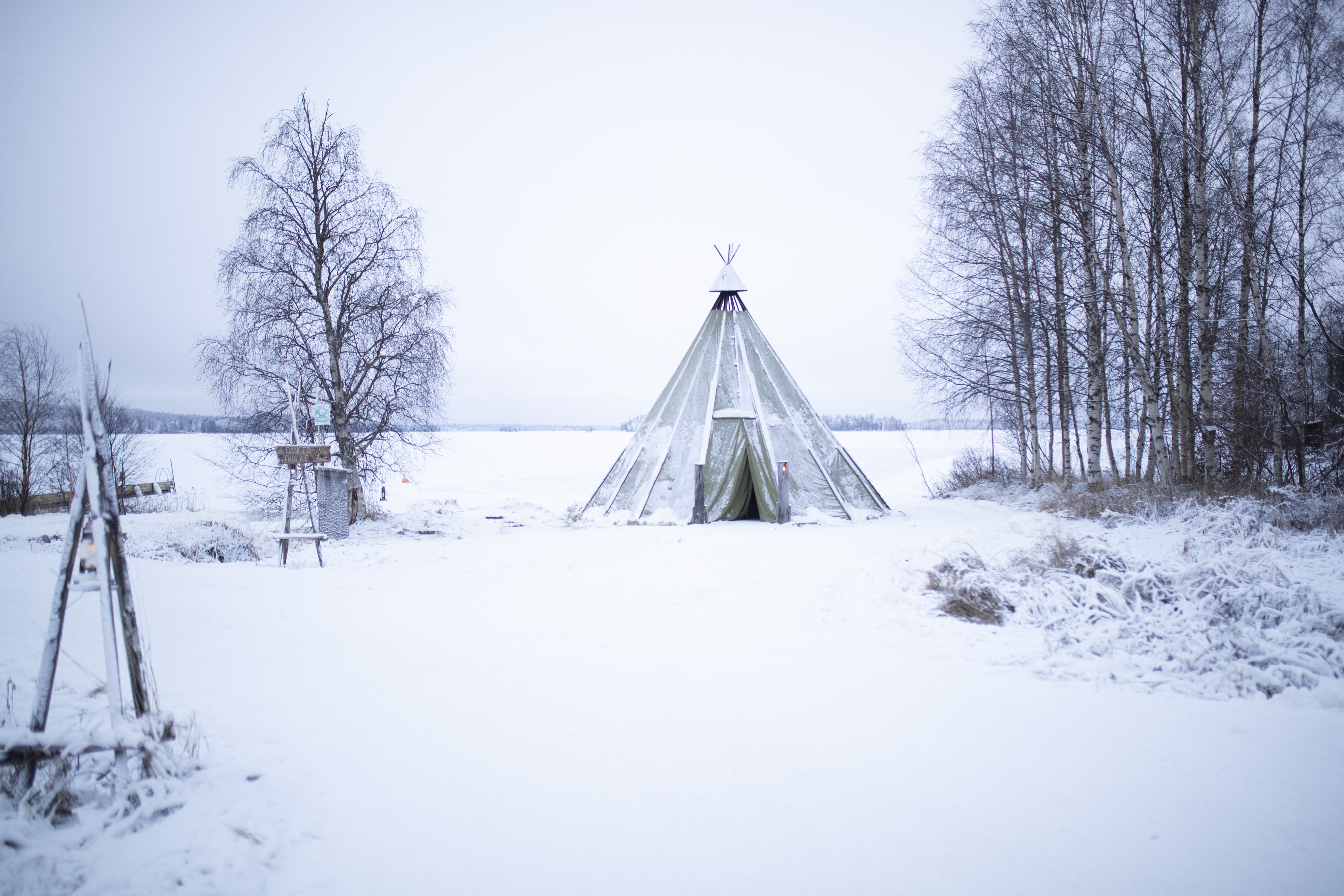 A Lavvu tent in Finland