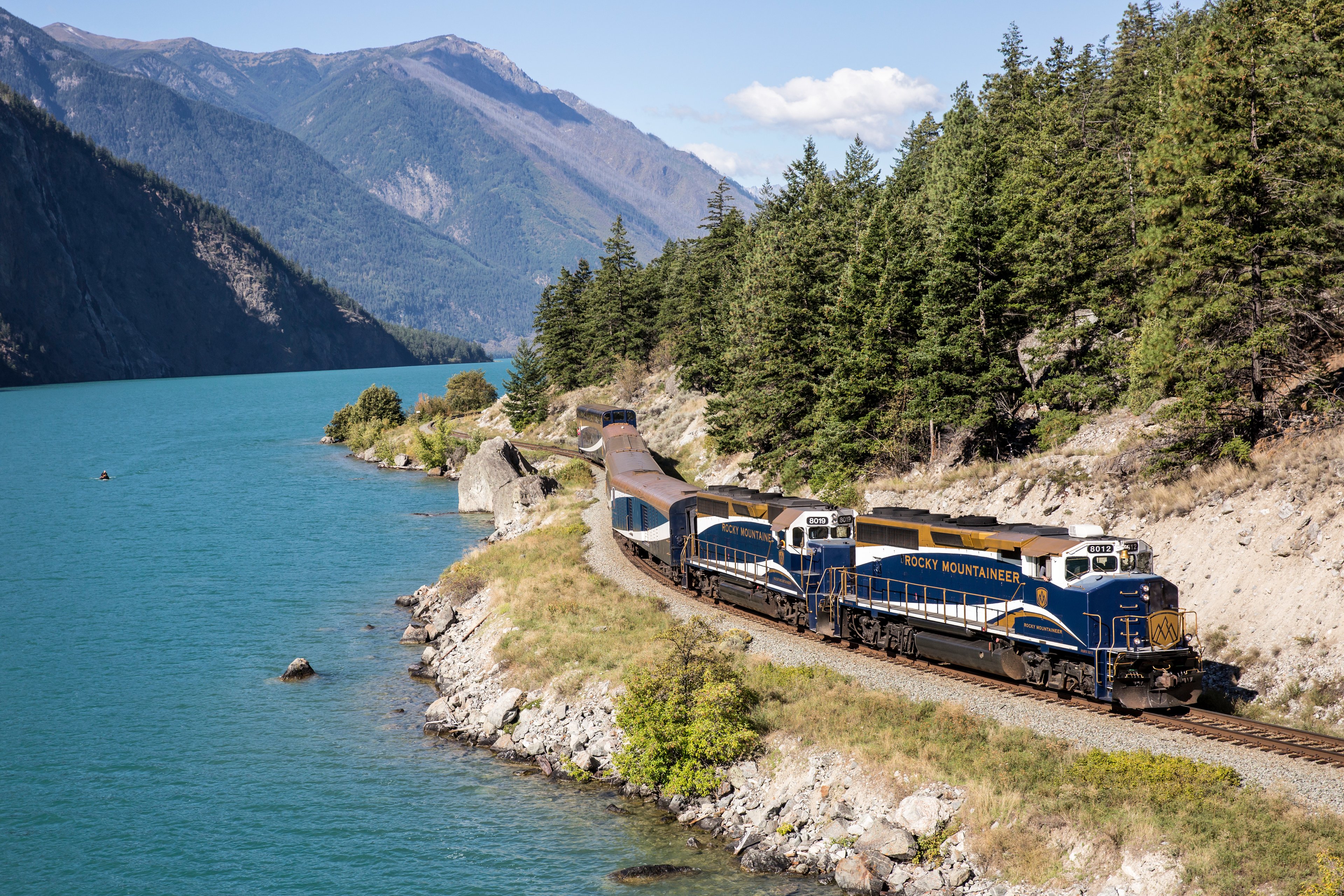 Scenic views from the Rocky Mountaineer