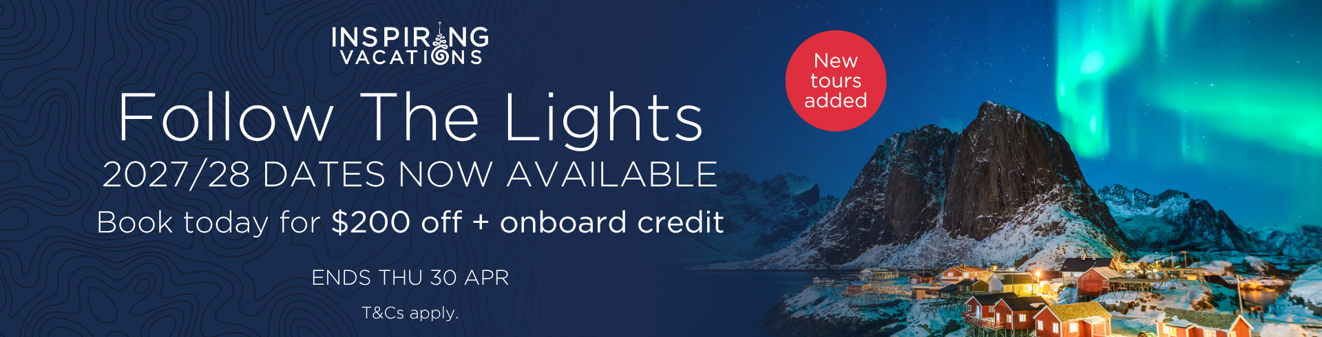Follow The Lights: New Season Offer
