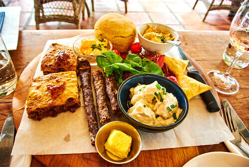 Dutch africaans food at V&A Waterfront in Cape Town South Africa