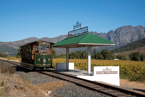 When in Cape Town, the tourist train in Franschhoek is not to be missed.