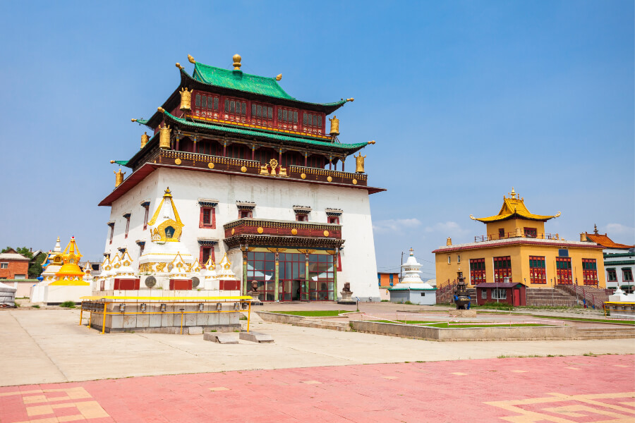 The Gandantegchinlen or Gandan monastery