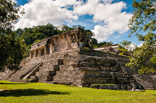 Ancient Mayan ruins in Palenque.
