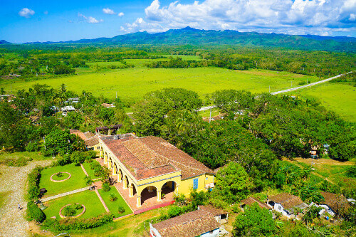 Valley de los Ingenios with abandoned sugar mills and dormitories, and a UNESCO site.