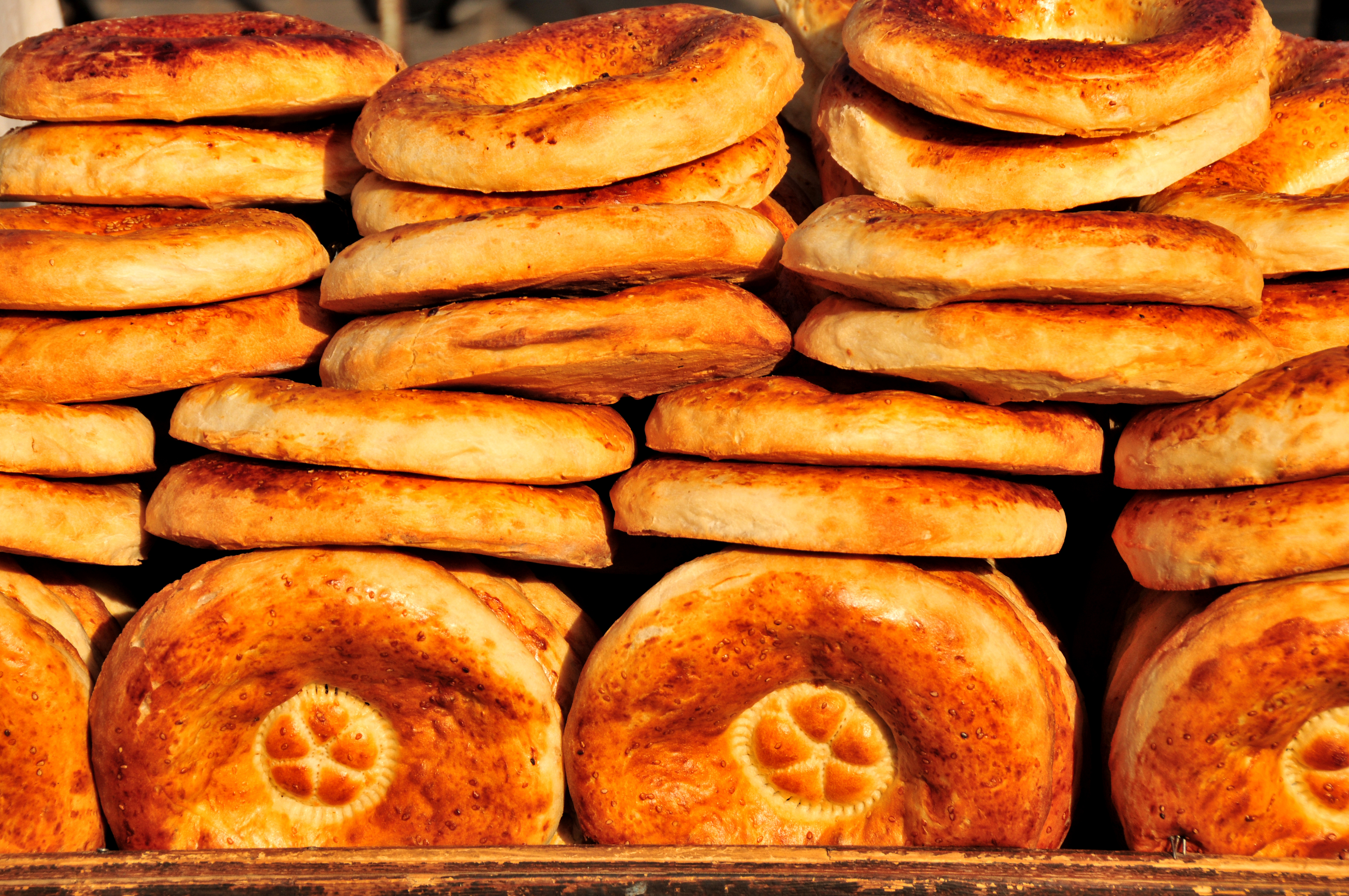Chorek bread is a staple on Central Asian tables