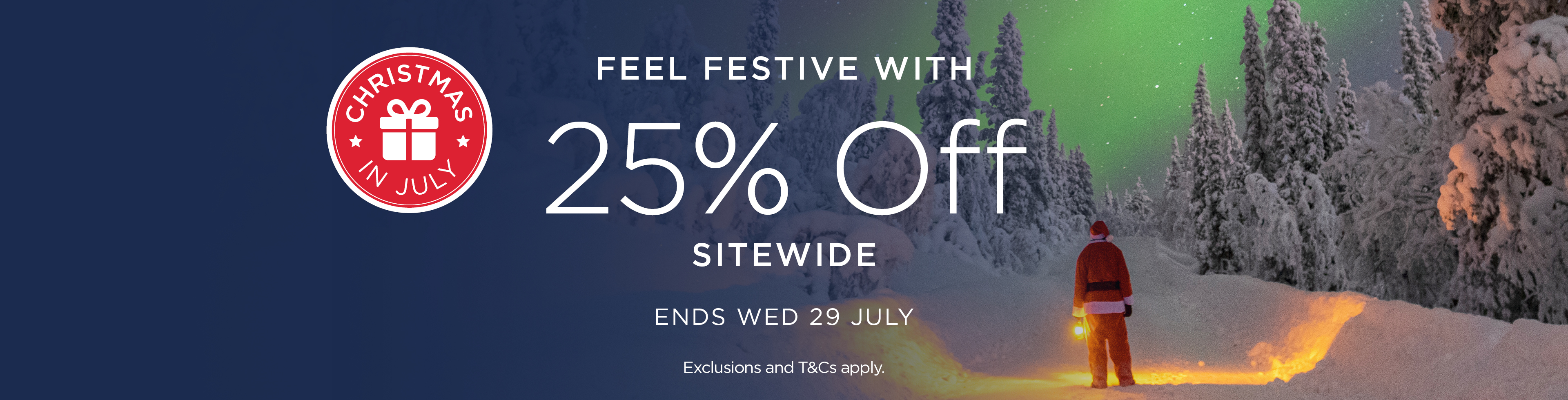 Christmas in July Sitewide Sale