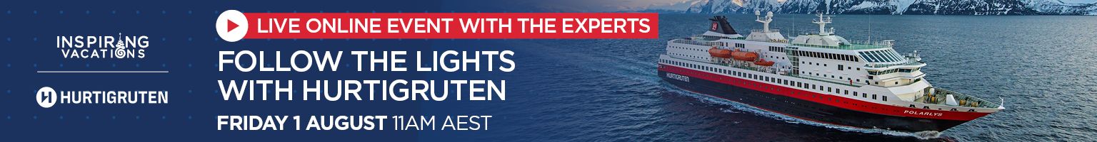 FOLLOW THE LIGHTS WITH HURTIGRUTEN Banner