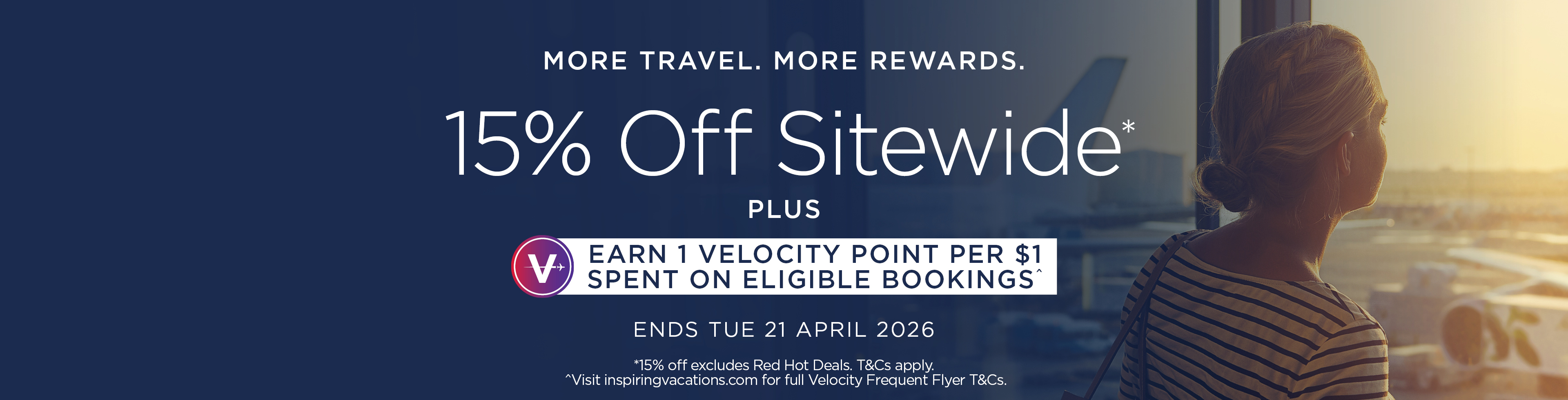 15% Off Sitewide + Velocity Points