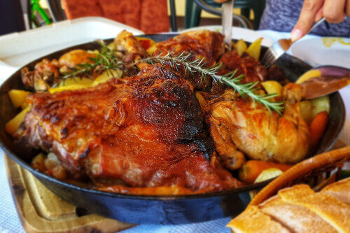 A Croatian sweet lamb dish called Peka or Sac.