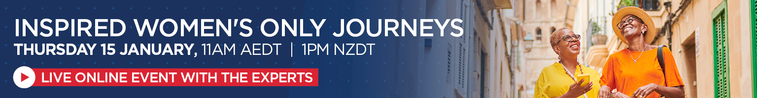 INSPIRED WOMEN'S ONLY JOURNEYS Banner