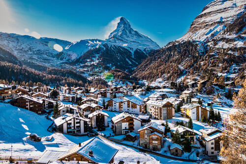 Zermatt and the Matterhorn in Valais