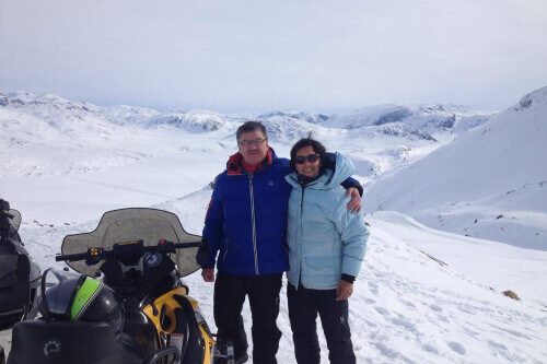 Simon and his father Frederik Lynge.