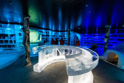 The unique Artico Ice Bar in Honningsvag.