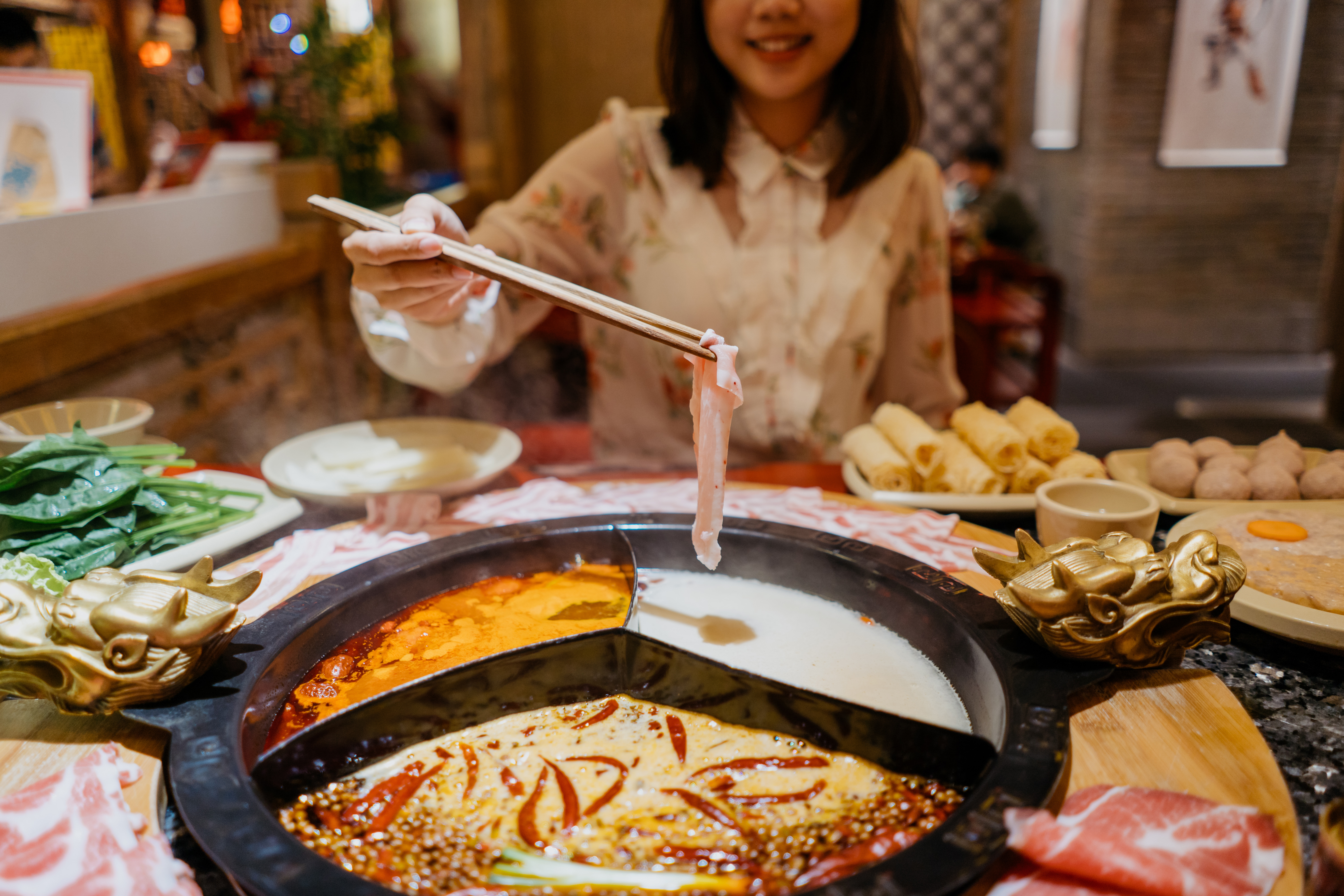 Bubbling Sichuan hot pot, a fiery yet must-try dish