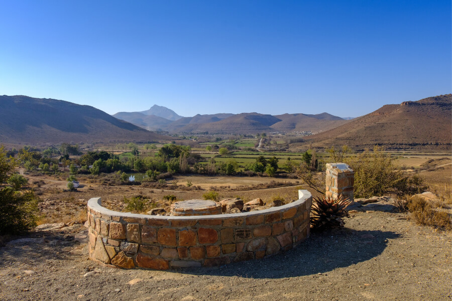 The stunning view of Nieu-Bethesda Village from the hilltop is enjoyed by locals and visitors alike.